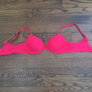 Aerie 34 B hot pink push up bra